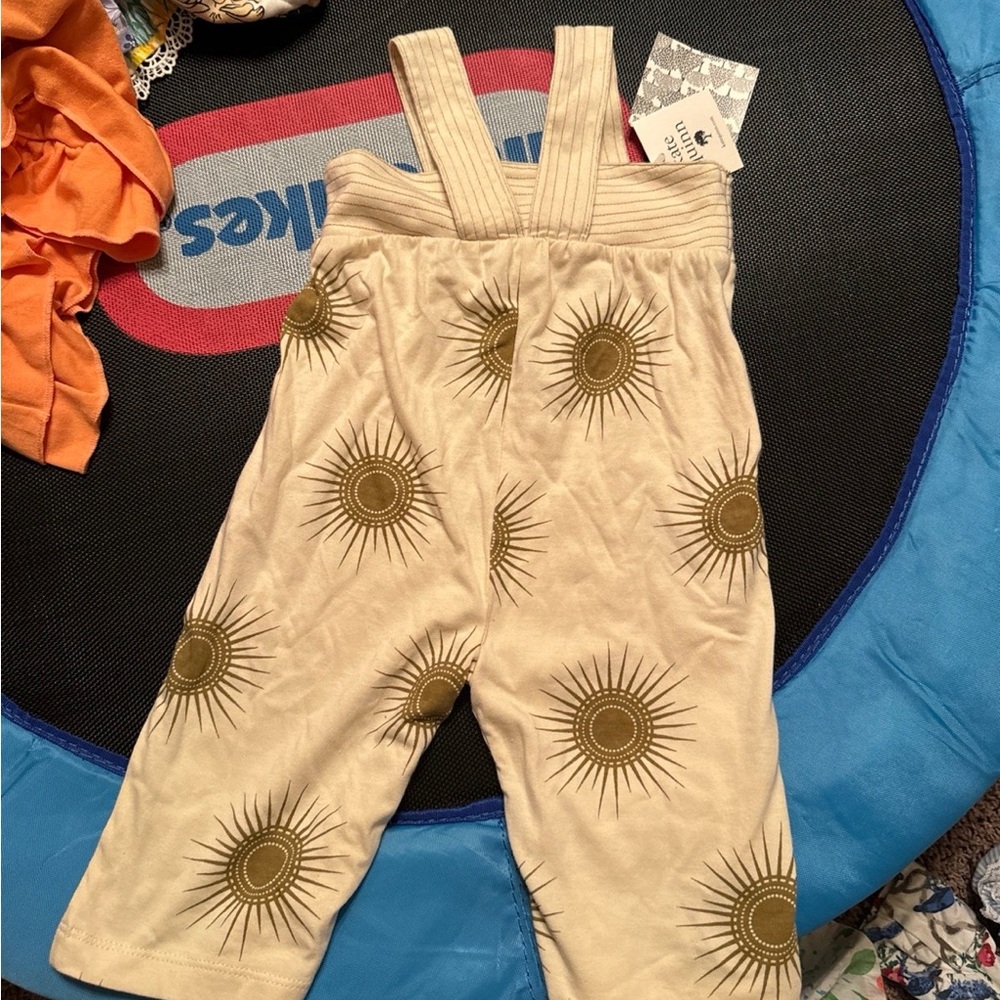 Kate Quinn Sunburst Patterned Kids Overalls